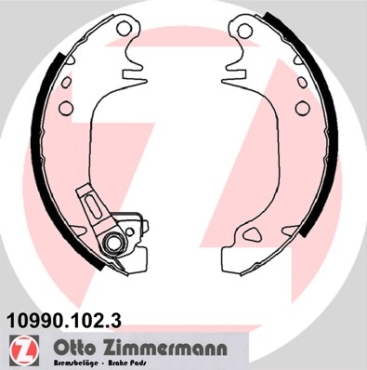 Zimmermann Brake Shoe Set for CITROËN AX (ZA-_) rear