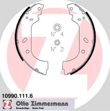 Zimmermann Brake Shoe Set for FIAT ULYSSE (220_) rear