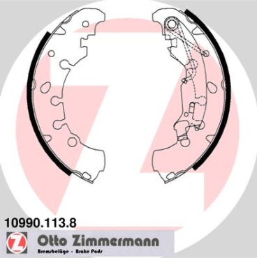 Zimmermann Brake Shoe Set for FIAT FIORINO Kasten/Kombi (225_) rear