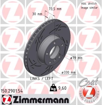 Zimmermann Sport Brake Disc for BMW 2 Coupe (F22, F87) front left