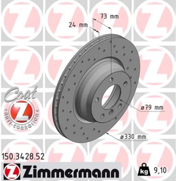 Zimmermann Sport Brake Disc for BMW 1 (E81) front