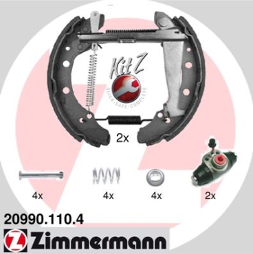 Zimmermann Brake Shoe Kit for SKODA FELICIA I Pick-up (6UF, 6U7) rear