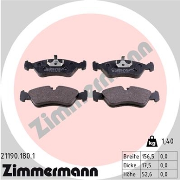 Zimmermann Brake pads for OPEL KADETT E (T85) front
