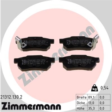 Zimmermann Brake pads for ROVER COUPE rear