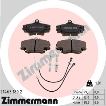 Zimmermann Brake pads for RENAULT FUEGO (136_) front