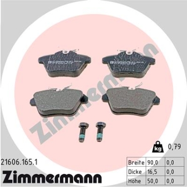 Zimmermann Brake pads for ALFA ROMEO 164 (164_) rear