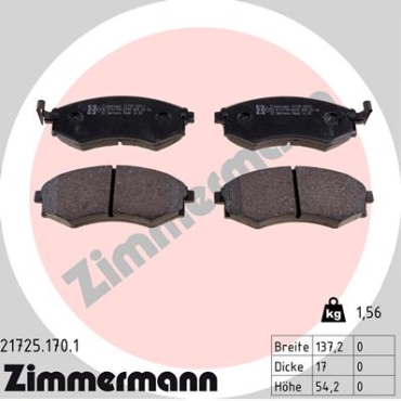Zimmermann Brake pads for SSANGYONG KORANDO Cabrio (KJ) front