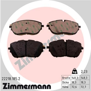 Zimmermann Brake pads for PEUGEOT 508 SW II (F4_, FC_, FJ_) front
