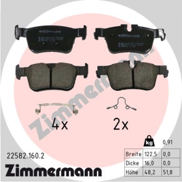Zimmermann Bremsbeläge für VOLVO V90 II Kombi (235) hinten