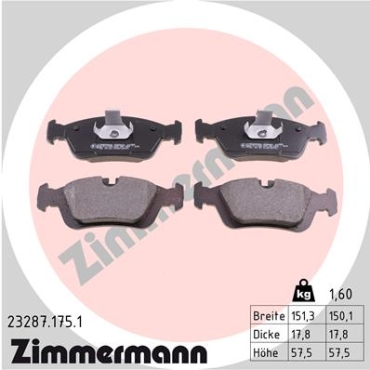 Zimmermann Brake pads for BMW 3 Coupe (E46) front