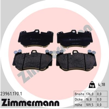 Zimmermann Brake pads for PORSCHE CAYENNE (9PA) front