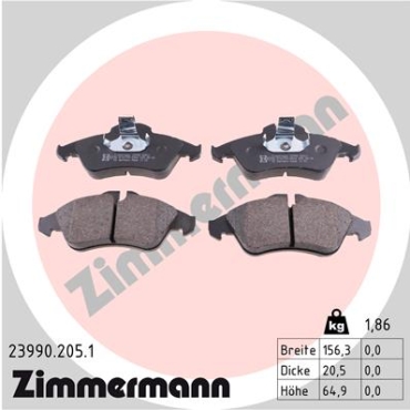 Zimmermann Brake pads for MERCEDES-BENZ SPRINTER 4-t Bus (904) front