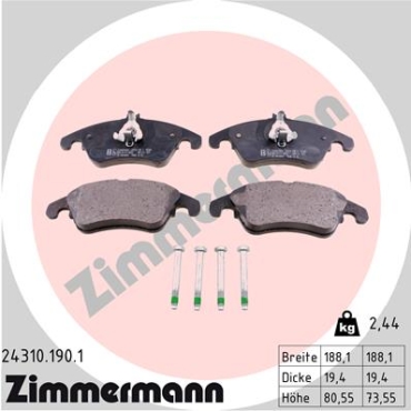 Zimmermann Bremsbeläge für MERCEDES-BENZ CLS Shooting Brake (X218) vorne