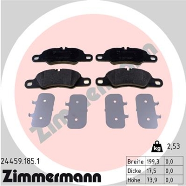 Zimmermann Brake pads for PORSCHE 718 CAYMAN (982) front