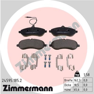 Zimmermann Brake pads for FIAT SCUDO (270_, 272_) front