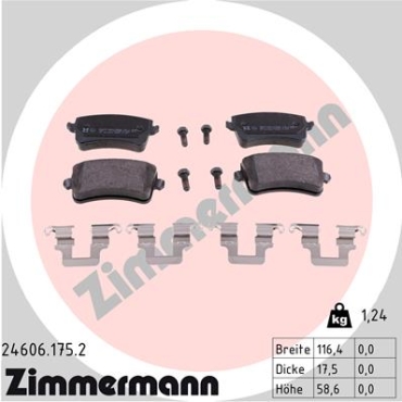 Zimmermann Brake pads for AUDI Q5 (8RB) rear