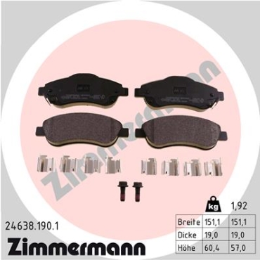 Zimmermann Brake pads for HONDA CR-V III (RE_) front