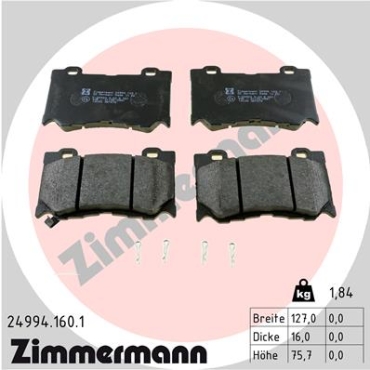 Zimmermann Brake pads for NISSAN GT-R (R35) front