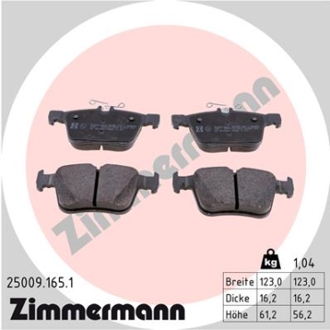 Zimmermann Brake pads for SEAT LEON SC (5F5) rear