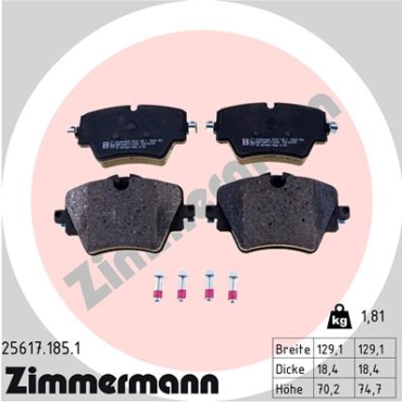 Zimmermann Brake pads for BMW X3 (G01) front