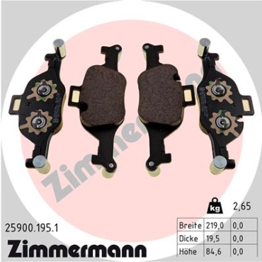 Zimmermann Brake pads for BMW 3 (G20) front