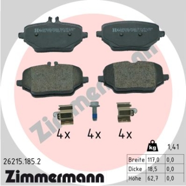 Zimmermann Brake pads for MERCEDES-BENZ GLE (V167) rear