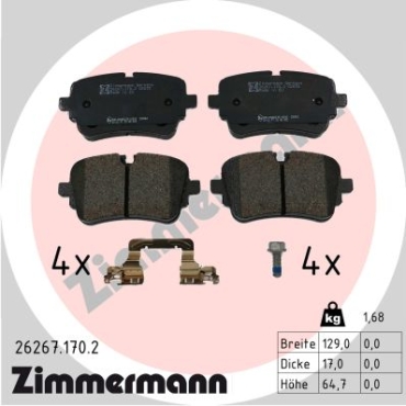 Zimmermann Bremsbeläge für AUDI A6 C8 Avant (4A5) hinten