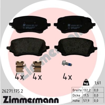 Zimmermann Brake pads for FORD PUMA (J2K, CF7) front