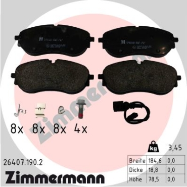 Zimmermann Bremsbeläge für AUDI Q4 Sportback (F4N) vorne