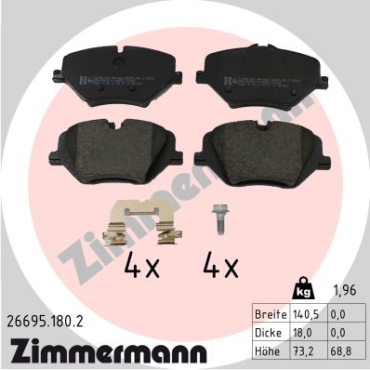 Zimmermann Brake pads for BMW X1 (U11) front