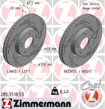 Zimmermann Sport Brake Disc for HYUNDAI CRETA front