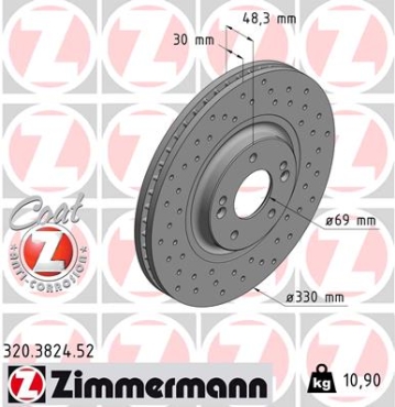 Zimmermann Sportbremsscheibe Sport Z für KIA OPTIMA (JF) vorne