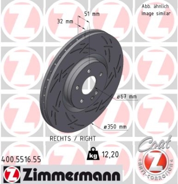 Zimmermann Sport Brake Disc for MERCEDES-BENZ GLA-KLASSE (X156) front right