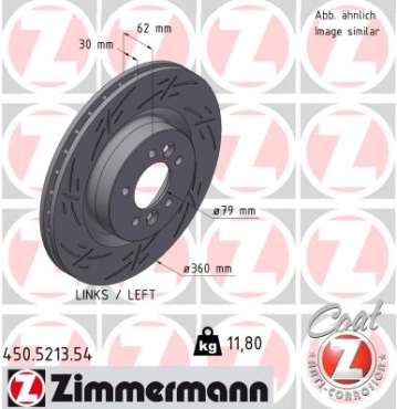 Zimmermann Sport Brake Disc for LAND ROVER DISCOVERY V (L462) front left