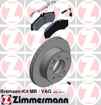 Zimmermann Brake Kit for MERCEDES-BENZ SPRINTER 2-t Kasten (901, 902) front
