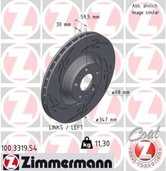 Zimmermann Sport Brake Disc for AUDI A6 Allroad C6 (4FH) front left