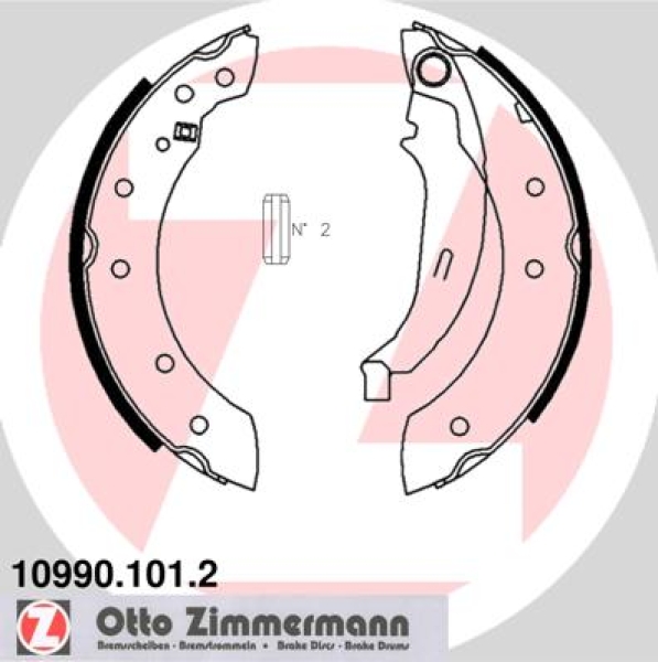 Zimmermann Brake Shoe Set for PEUGEOT 306 (7B, N3, N5) rear