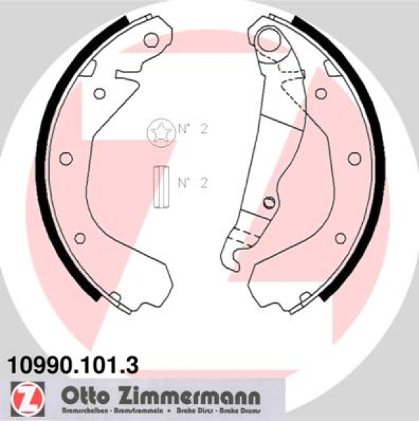 Zimmermann Brake Shoe Set for OPEL VECTRA A CC (J89) rear