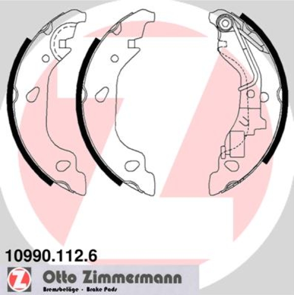 Zimmermann Brake Shoe Set for FIAT PUNTO (188_) rear