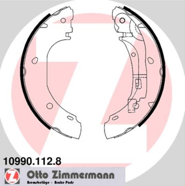 Zimmermann Brake Shoe Set for FIAT DUCATO Kasten (244_) rear