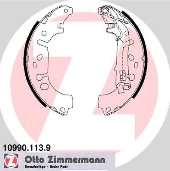 Zimmermann Brake Shoe Set for FIAT LINEA (323_, 110_) rear