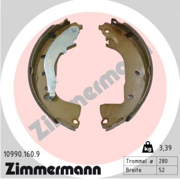 Zimmermann Bremsbackensatz für AUDI Q4 SUV (F4B) hinten