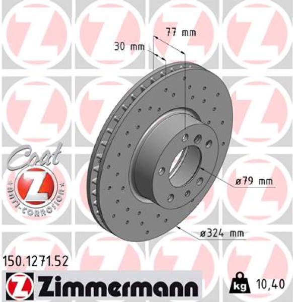 Zimmermann Sport Brake Disc for BMW 7 (E32) front