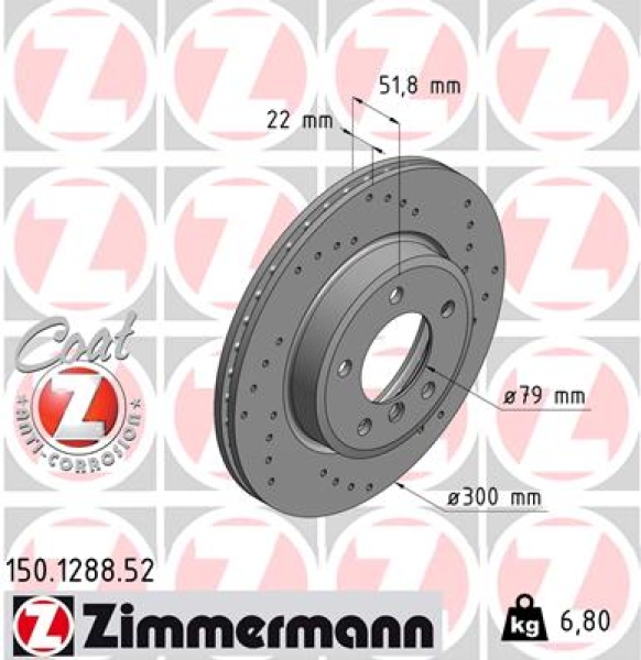 Zimmermann Sport Brake Disc for BMW Z3 Roadster (E36) front