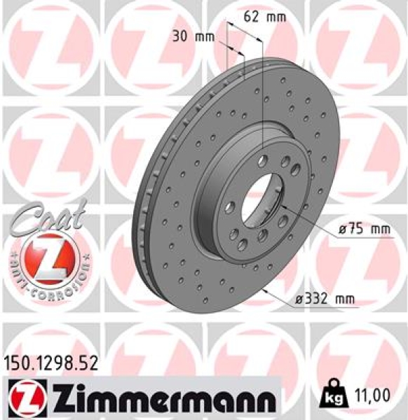 Zimmermann Sportbremsscheibe Sport Z für BMW X5 (E53) vorne