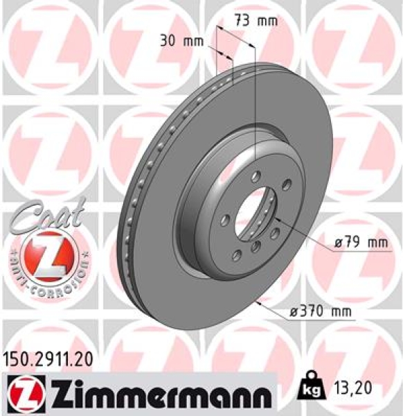 Zimmermann Brake Disc for BMW 3 Gran Turismo (F34) front