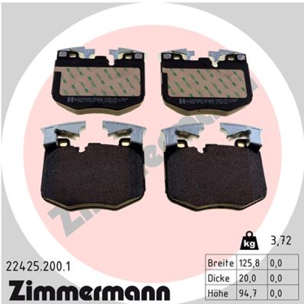 Zimmermann Brake pads for BMW X5 (G05) front