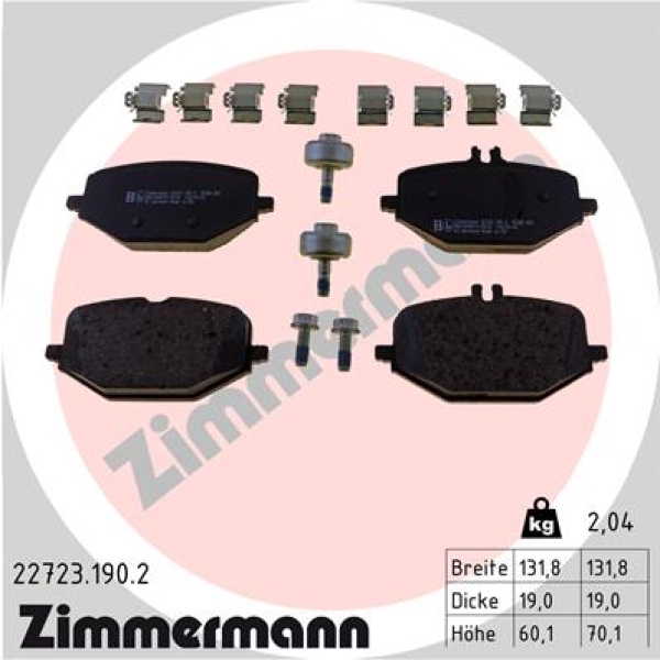 Zimmermann Brake pads for MERCEDES-BENZ GLE Coupe (C167) rear