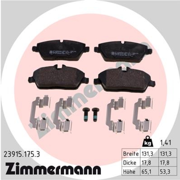 Zimmermann Brake pads for MINI MINI Cabriolet (R57) front