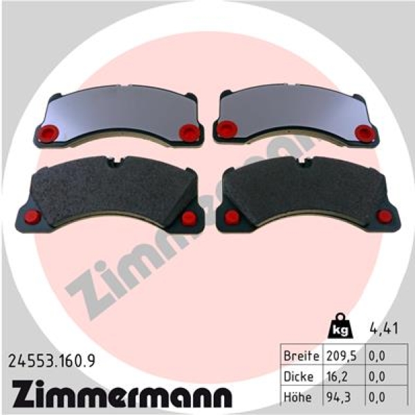 Zimmermann Brake pads for PORSCHE PANAMERA (971) front